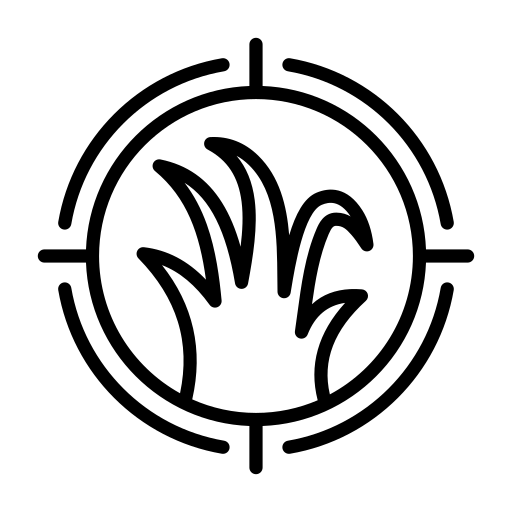 Ícono de control de malezas